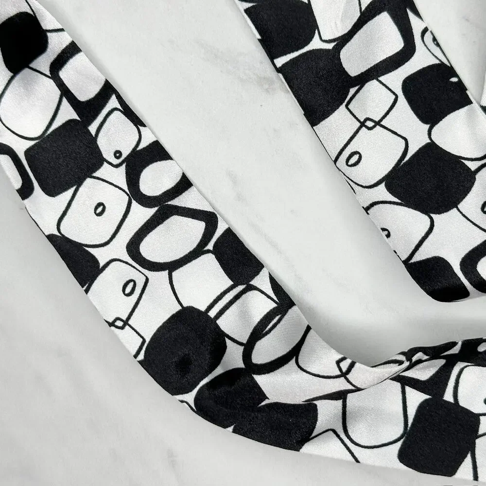 Rhinestone Hoop Scarf Tie Belt Size Small S Medium M Womens